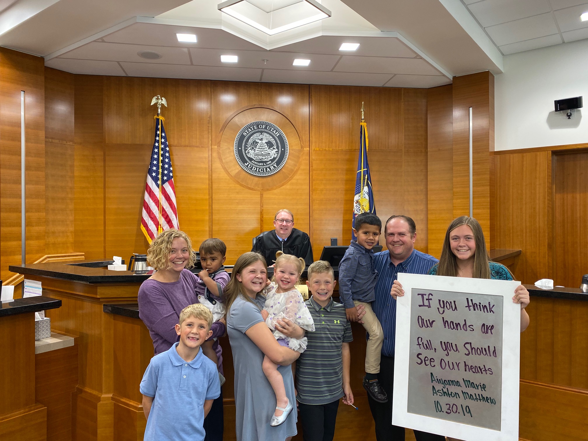 Adoption Day for the Dart family in Price