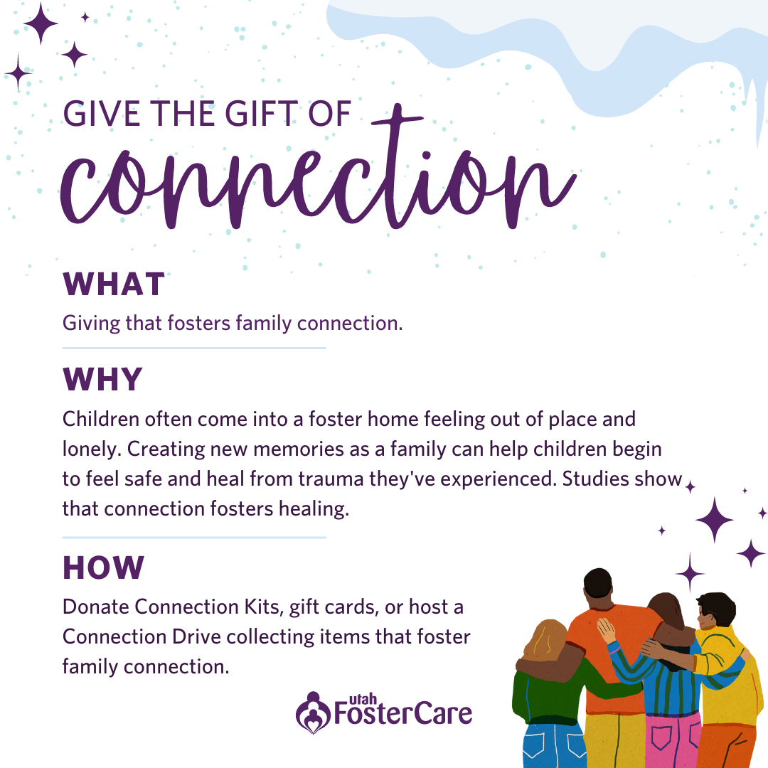 Gift the Gift of Connection - What, Why, How - Utah Foster Care