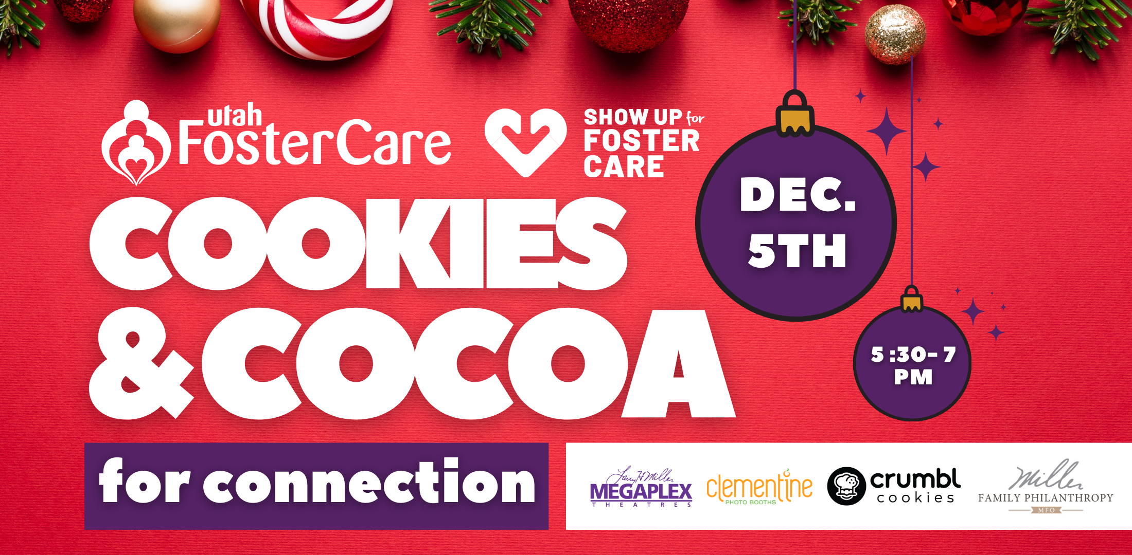 Cookies and Cocoa for Connection - Utah Foster Care - December 5th, 2023